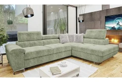 Reginia 4-sits Hörnbäddsoffa Light green