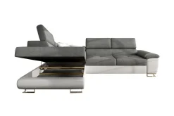 Reginia 3-sits Hörnbäddsoffa White