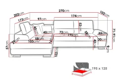 Reginia Soffa med Schäslong 3-sits