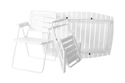 Retro Cafébord Utomhus 120 cm Trä