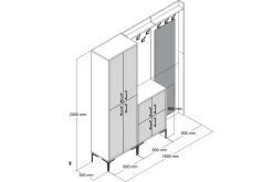 Retzow Hallmöbelset 180 cm