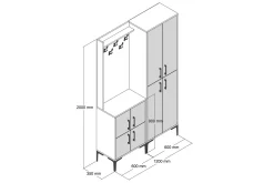 Retzow Hallmöbelset 120 cm