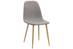 Richeto Matbord 210 cm ek + 6 st Nibe stol grå med ek ben