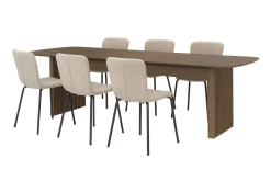 Richeto Matbord 210 cm med 6 Katy Matstolar