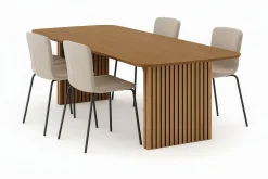 Richeto Matbord 240 cm med 4 Katy Matstolar