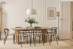 Richeto Matbord 240 cm med 8 Winston Matstolar