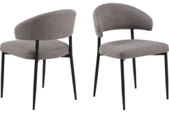 Richeto Matbord Rökt Ek 240 cm med 6 Sawako Greige Stolar