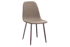 Richeto Matbord Rökt Ek 240 cm valnöt + 8 st Nibe stol brun med valnöt ben