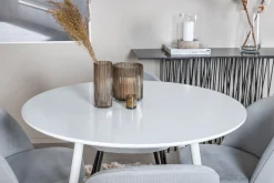 Ridones Matgrupp 100 cm Rund inkl 4 Valeri Manchesterstolar