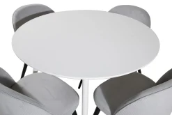 Ridones Matgrupp 100 cm Rund inkl 4 Valeri Manchesterstolar