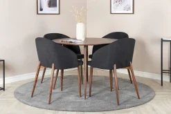 Ridones Matgrupp Rund 100 cm + 4 st Kullersbro Matstolar