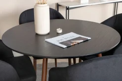 Ridones Matgrupp Rund 100 cm + 4 st Kullersbro Matstolar