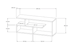 Rinorea Tv-bänk 100x40 cm