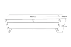 Rinorea Tv-möbelset 180x56 cm