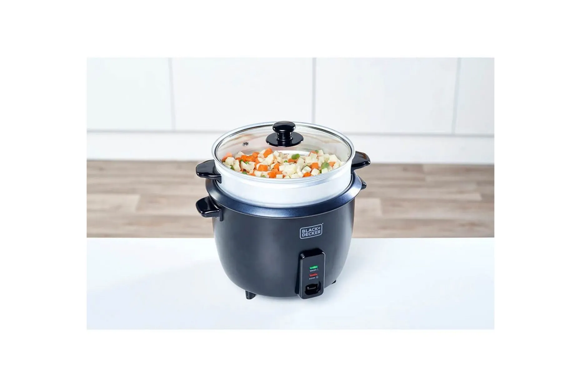 Riskokare Black+Decker 1.8L Svart