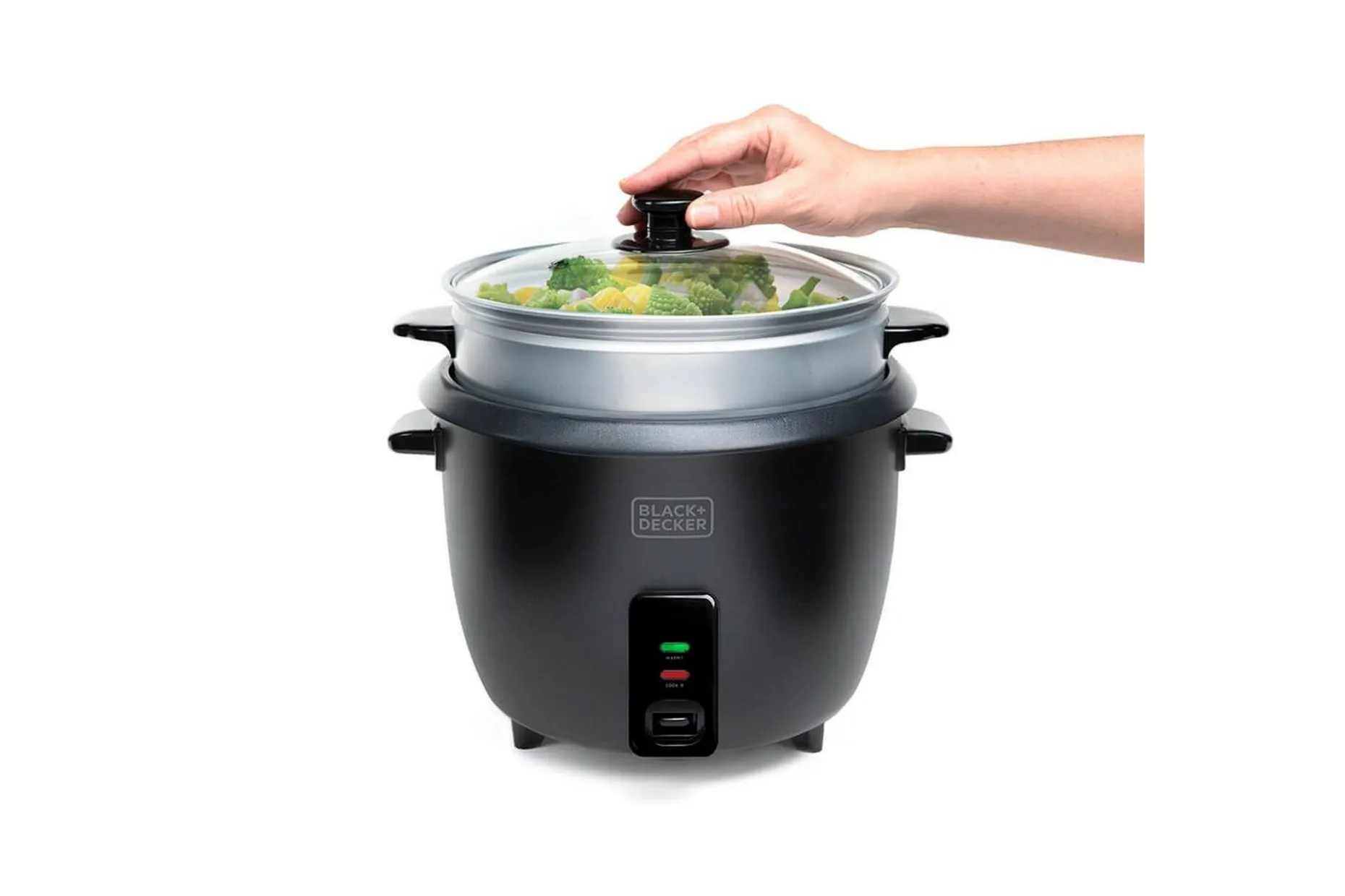 Riskokare Black+Decker 1.8L Svart