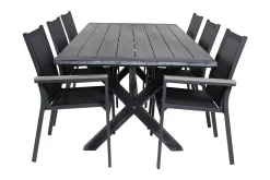 Rives Matgrupp Utomhus 200cm + 6 Parma Karmstolar