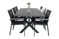 Rives Matgrupp Utomhus 200cm + 6 Parma Karmstolar