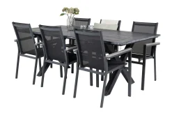 Rives Matgrupp Utomhus 200cm + 6 Parma Karmstolar
