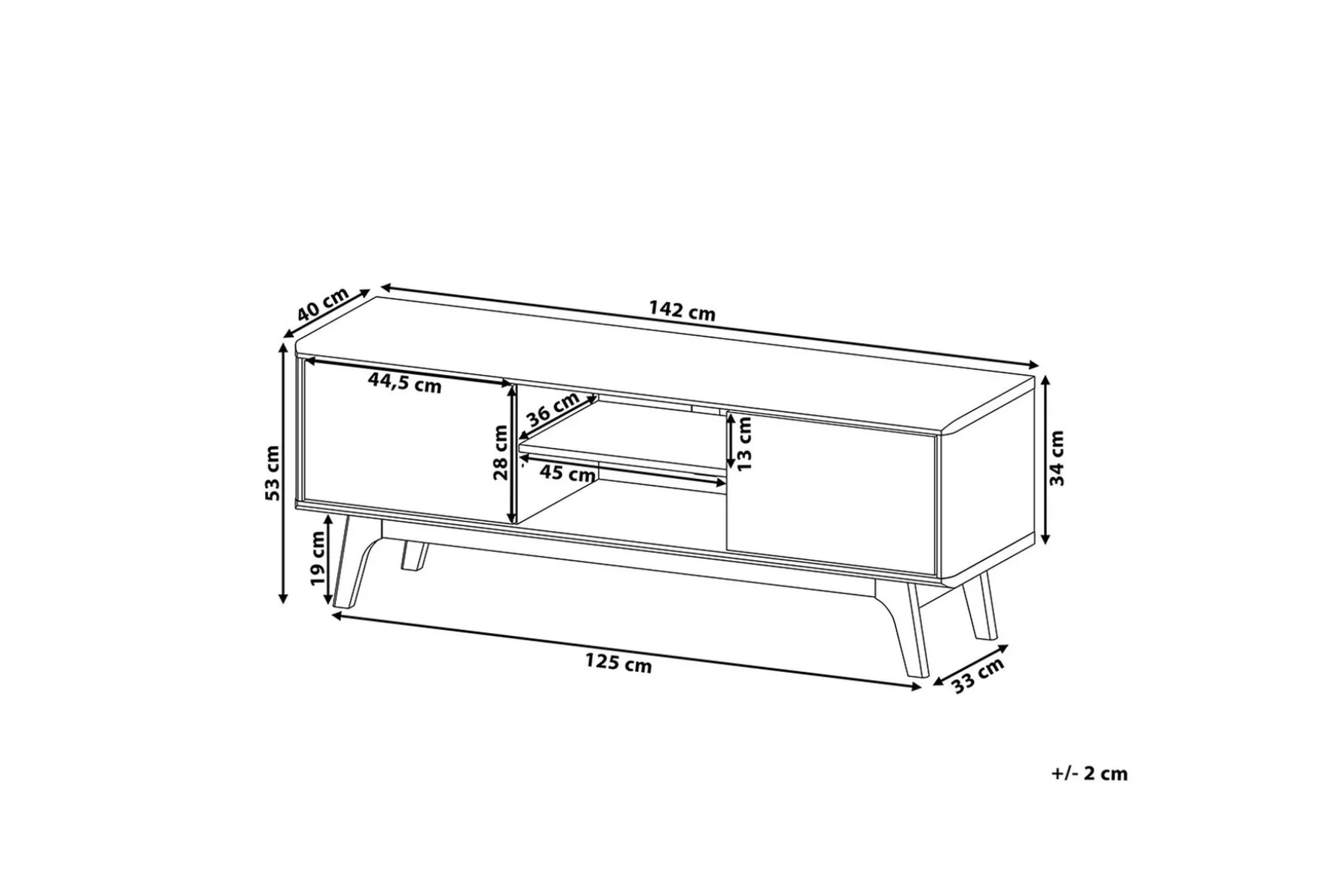 Rochester Tv-Bänk 40x142 cm