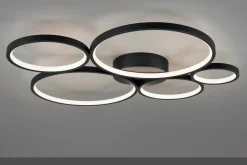Rondo LED Plafond mattsvart 5L