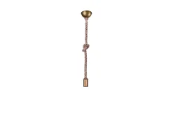 Rope Taklampa E27 antikmässing