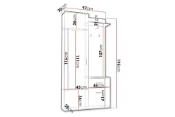 Rosehall Highboard Black