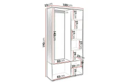 Rosehall Highboard Black