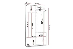 Rosehall Highboard Black