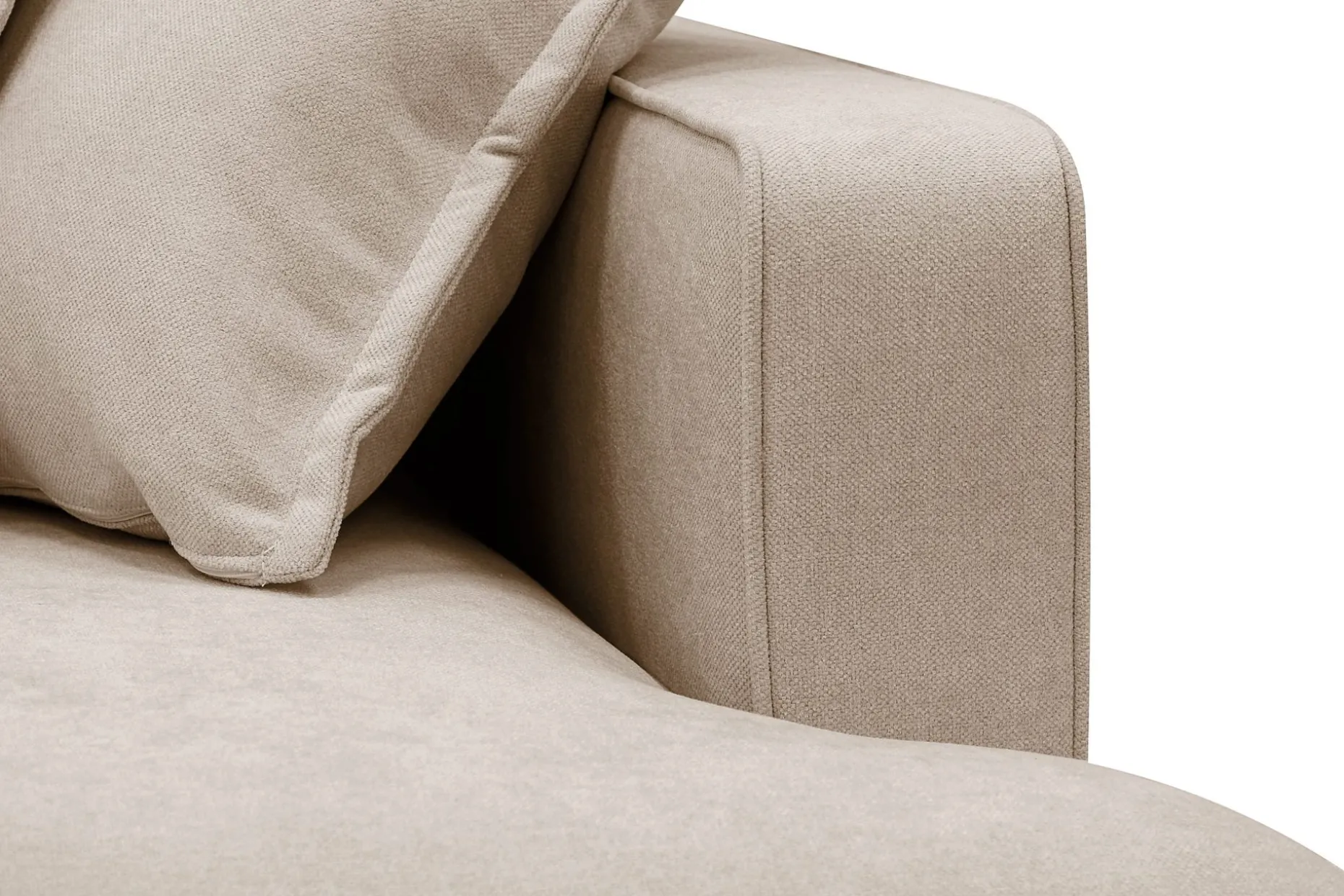 Rossita Lyx 6-sits Högervänd U-formad Extra djup Soffa med Divan och Schäslong i Tyg