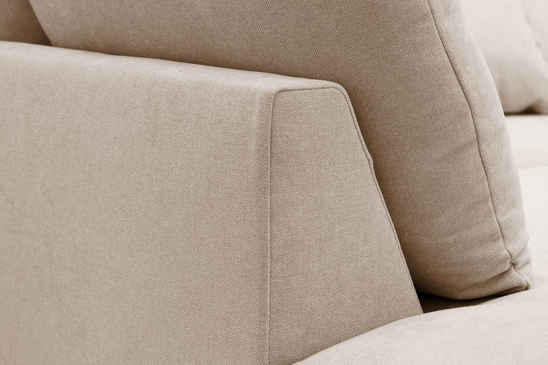 Rossita Lyx 6-sits Högervänd U-formad Extra djup Soffa med Divan och Schäslong i Tyg