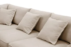 Rossita Lyx 6-sits Högervänd U-formad Extra djup Soffa med Divan och Schäslong i Tyg