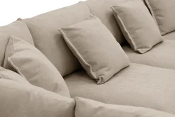 Rossita Lyx 5-sits Högervänd U-formad Extra djup Soffa med Divan och Schäslong i Tyg