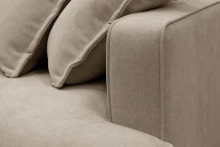Rossita Lyx 5-sits Högervänd U-formad Extra djup Soffa med Divan och Schäslong i Tyg