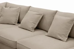 Rossita Lyx 5-sits Högervänd U-formad Extra djup Soffa med Divan och Schäslong i Tyg