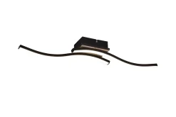 Route LED Taklampa 2L mattsvart/ trä