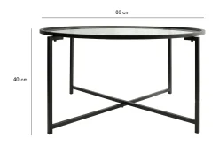 Rowman Soffbord 83 cm Runt