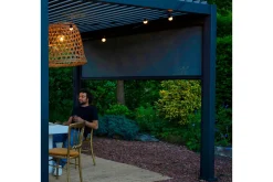 Rullgardin Paviljong vägg MiradorR 3m Grå