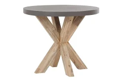 Rund Trädgårdsbord betongeffekt 90 cm OLBIA