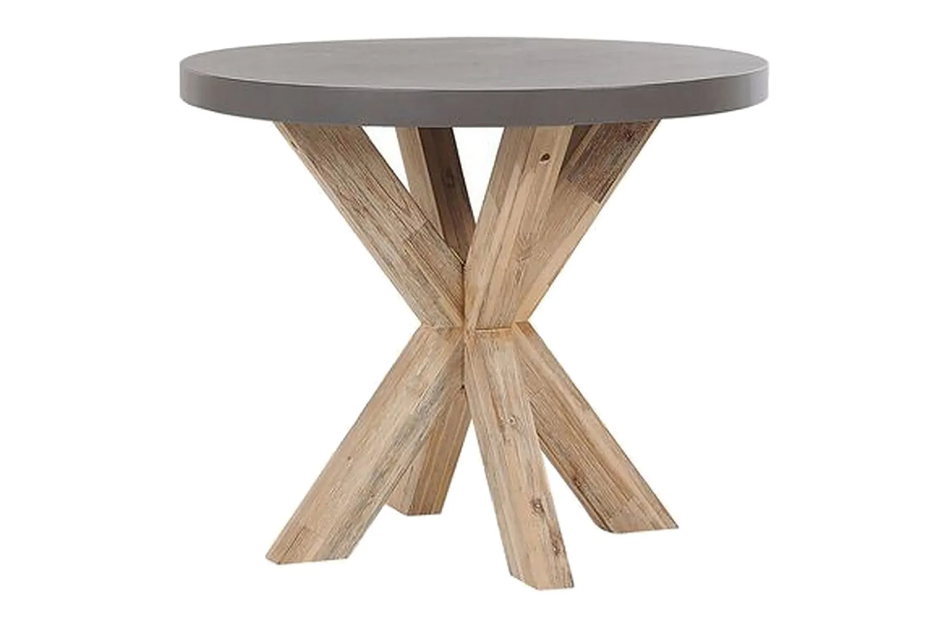 Rund Trädgårdsbord betongeffekt 90 cm OLBIA