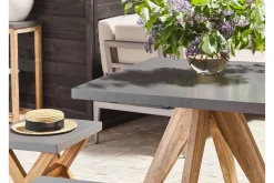 Rund Trädgårdsbord betongeffekt 90 c 90 cm OLBIA
