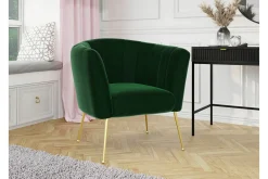 Rushmore Fåtölj Dark green/Gold