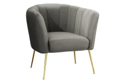 Rushmore Fåtölj Grey/Gold