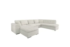 Sakri 5-sits Hörnbäddsoffa White