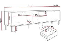 Salmor Tv-bänk 181 cm