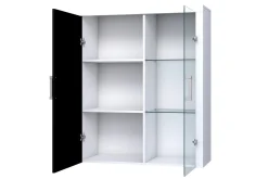 Samba Vitrinskåp 90x35x111 cm White High gloss