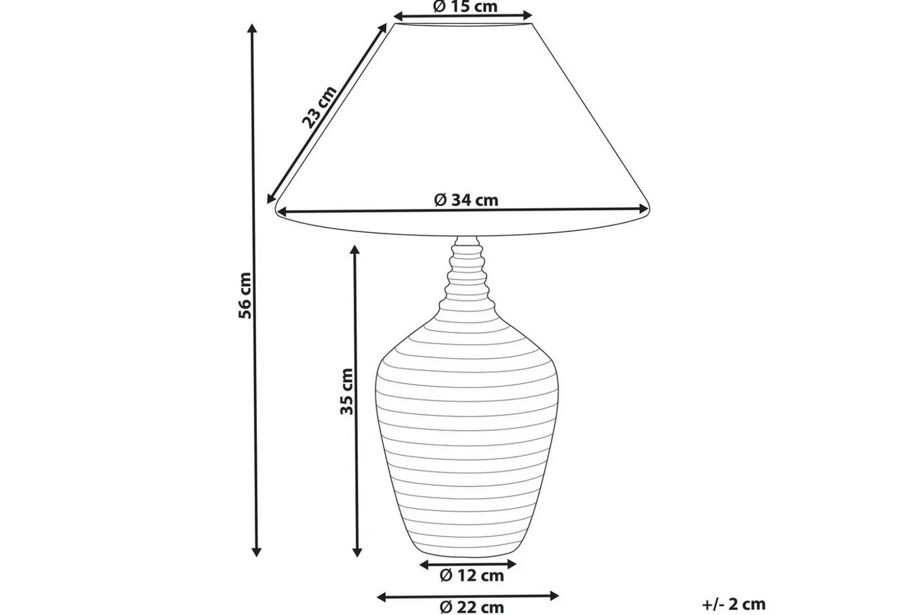 Sandreis Bordslampa 56 cm E27