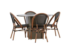 Santa Matgrupp Utomhus 120 cm Rund med 4 Guarda Utestolar