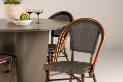 Santa Matgrupp Utomhus 120 cm Rund med 4 Guarda Utestolar