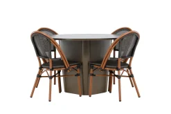 Santa Matgrupp Utomhus 120 cm Rund med 4 Guarda Utestolar